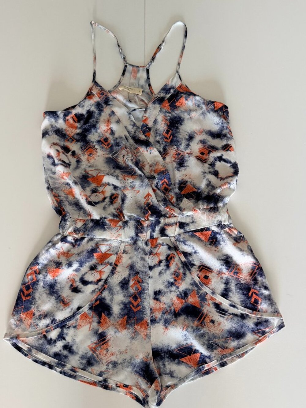 Ocean Drive Romper Geometric Romper Sz S Summer Beach Resortwear Vacation Boho